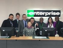 Enterprise employees at front desk