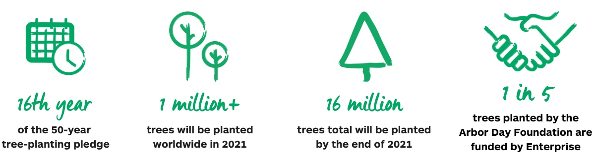 Tree Pledge Icons and Info